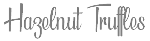 Hazelnut Truffles