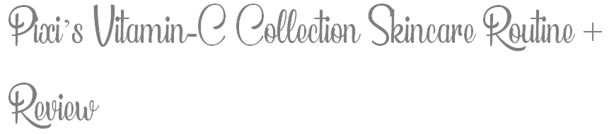 Pixi Vitamin-C Collecton Review - Logo