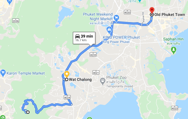 TheSavvyPantry-Phuket2DayItinerary-Day2BigBuddhaWatChalongOldPhuketTownMap