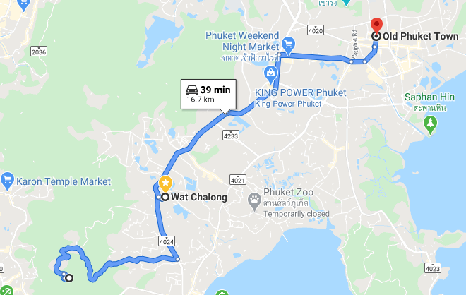 TheSavvyPantry-Phuket2DayItinerary-Day2BigBuddhaWatChalongOldPhuketTownMap